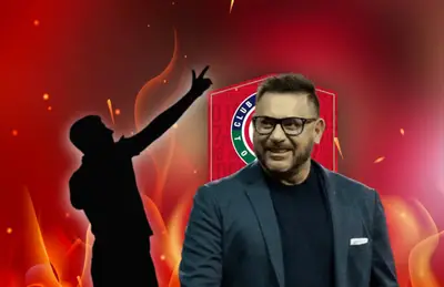 Silueta de futbolista y Antonio Mohamed/Foto Toluca.