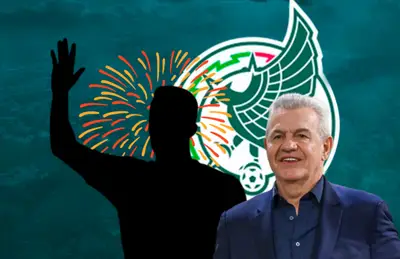 Silueta de futbolista y Javier Aguirre/Foto TUDN.