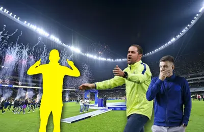 Silueta de jugador, André Jardine y Martín Anselmi / Foto El Universal.