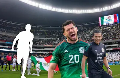 Silueta de jugador, Henry Martín y Jaime Lozano/Foto Sopitas.