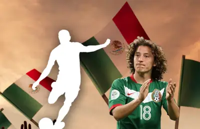 Silueta de jugador pateando balón y Andrés Guardado de joven/Foto Hotel Princess.