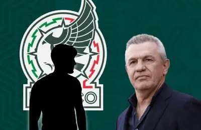 Silueta de jugador y Javier Aguirre/Foto TV Azteca.