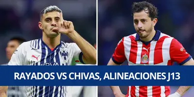 Sin Chicharito, así es como sale Chivas y Rayados para el partido de la J13