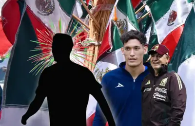 Sombra de jugador, Chiquete Orozco y Javier Aguirre/ Foto UNOTV.