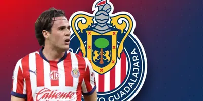 Teun Wilke junto al escudo de Chivas / FOTO MILENIO