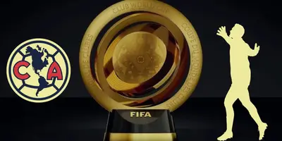 Trofeo del Mundial, tomado de FIFA, con escudo de América