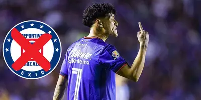 Uriel Antuna en partido con Cruz Azul. Foto: Marca