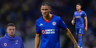 Uriel Antuna en partido con Cruz Azul. Foto: Récord.