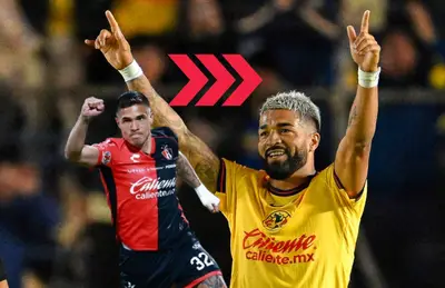 Uros Durdevic, Rodrigo Aguirre y flechas rojas/ Foto Fox Sports.