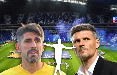 Veljko Paunovic, Fernando Ortiz y silueta de jugador/ Foto El Universal.