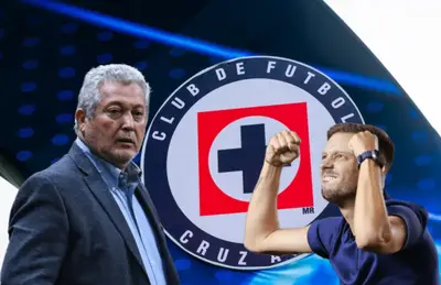 Víctor Manuel Vucetich y Martín Anselmi agitando manos/Foto Fútbol Total.