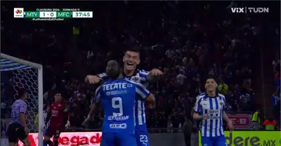 VIDEO | Arteaga y Berterame adelantan a Rayados con GOLAZOS y ganan 2 a 0 a Mazatlán