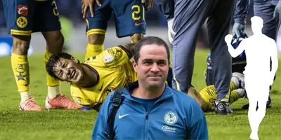 Zendejas de fondo tras lesión. Foto; TV Azteca