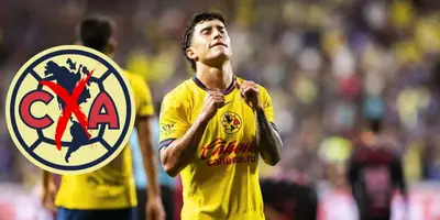 Zendejas en partido con América. Foto: Récord