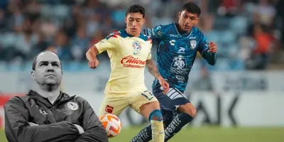 Zendejas y Bryan González en el América vs Pachuca. Foto: Unanimo Deportes
