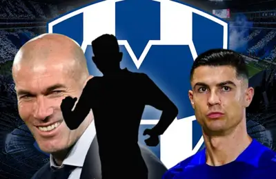 Zinedine Zidane, Cristiano Ronaldo y Borja Mayoral en forma de sombra/Foto Oferten Oferten.