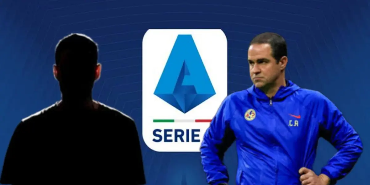 André Jardine y al fondo el logo de la Serie A / Foto Mexsport