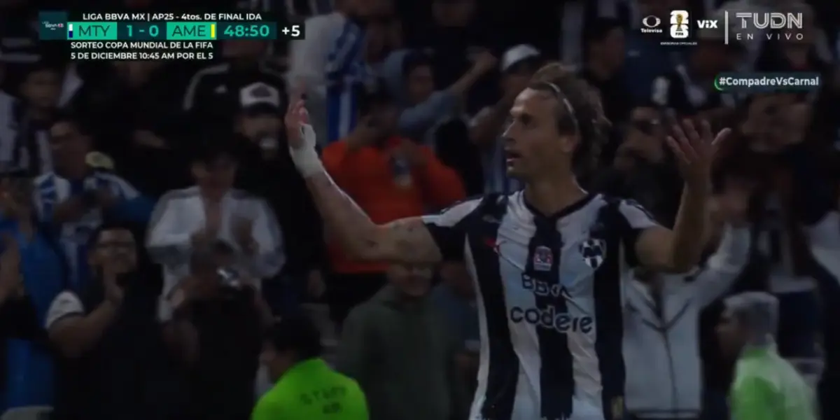 VIDEO | Canales pone el 1-0 para Rayados, pero revelan que le robaron al América