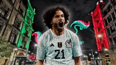 César 'Chino' Huerta celebrando un gol/Foto Nirik Travel.