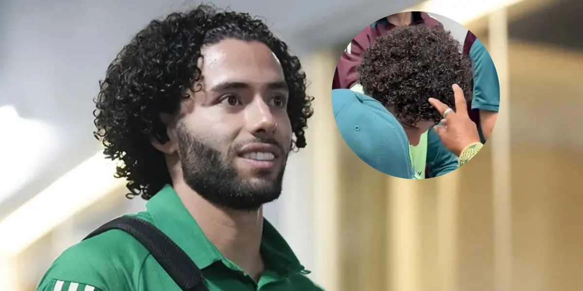 VIDEO | La reacción de César Huerta cuando un aficionado le jaló del cabello