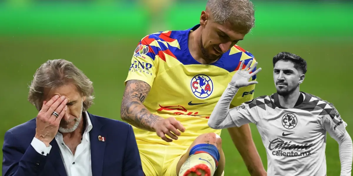 Diego salió lesionado.