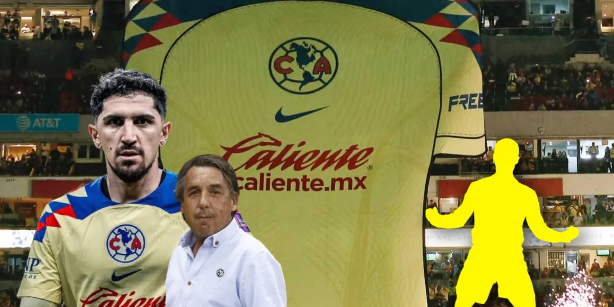 Diego Valdés, Emilio Azcárraga y silueta de futbolista/ Foto América.