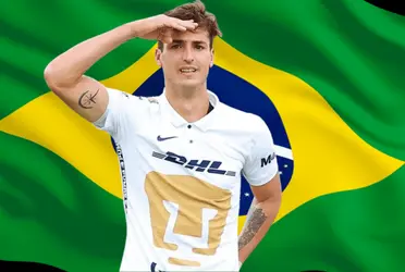 El delantero de los Pumas irá a seguir su carrera en Brasil.
