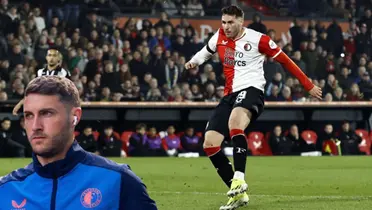 En pleno partido del Feyenoord, la peor noticia que recibe Santi Giménez, ¿se va?