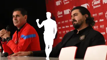 Fernando Hierro y Amaury Vergara en conferencia de prensa. Foto: Esto