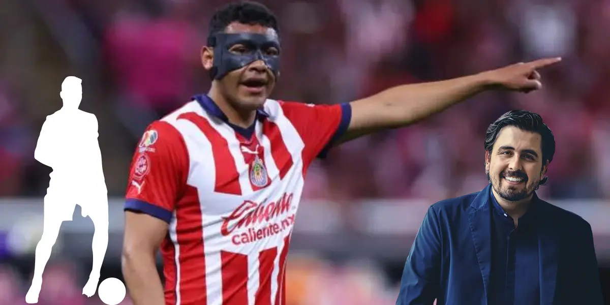 Gilberto Sepúlveda con su máscara en partido con Chivas. Foto: 90min