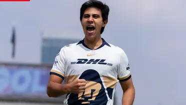 JJ celebrando. Foto: Pumas