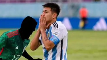 Jugador incógnito de la Selección Mexicana junto a futbolista de Argentina / FOTO X