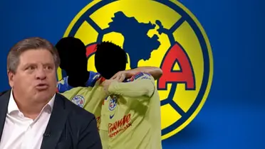 Miguel Herrera junto a jugadores del América / FOTO X