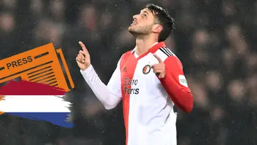 Santi Giménez es reventado por prensa en Países Bajos, Feyenoord ganó 6-0 y no anotó