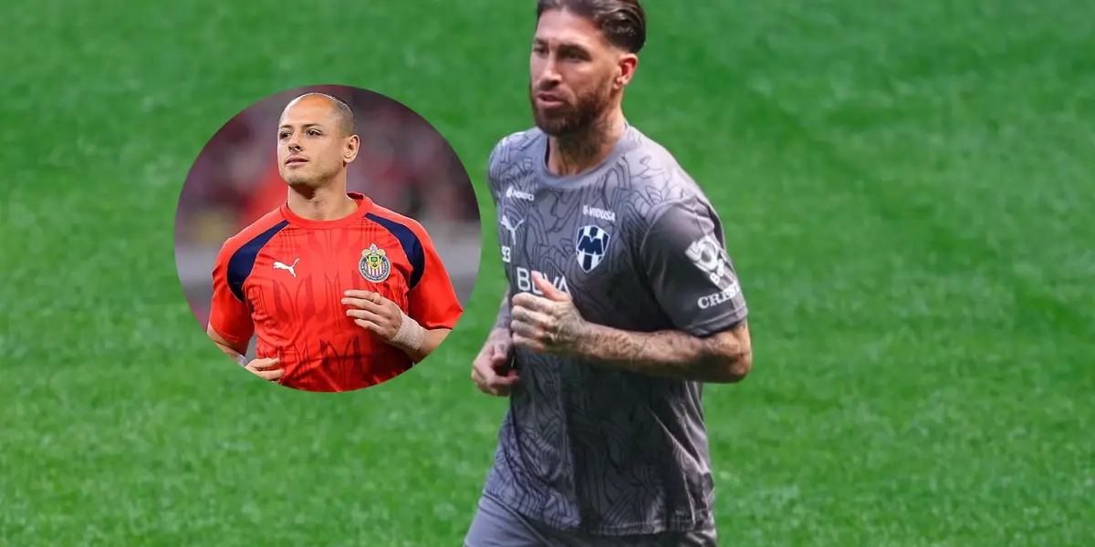 Mientras Sergio Ramos ya entrenó en Monterrey, lo que hizo Chicharito Hernández que indignó en Chivas