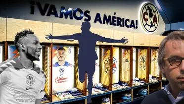 Vestidor del Club América. Foto: América