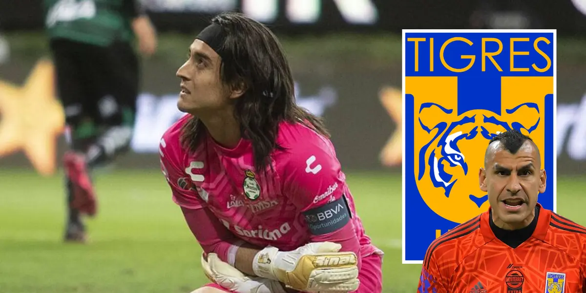 Acevedo en partido con Santos. Foto: Marca