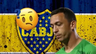 Agustín Marchesín y emoji a su lado/ Foto Wallpaper Abyss.