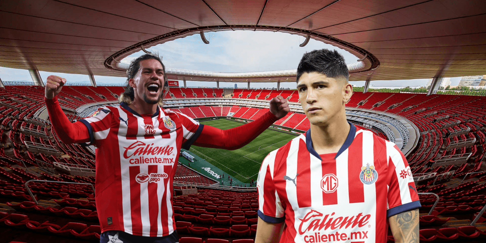 Akron de fondo, tomado de Omnilife, Pulido y Cowell de frente