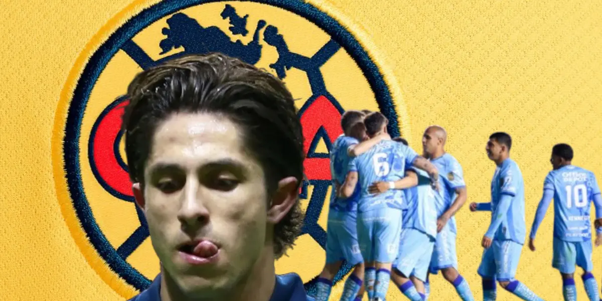 Alan Cervantes y jugadores del Pachuca/ Foto Ameshop.