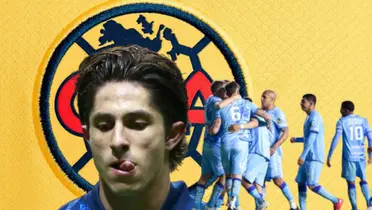 Alan Cervantes y jugadores del Pachuca/ Foto Ameshop.