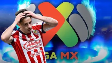Alan Mozo junto al logo de la Liga MX / FOTO MARCA