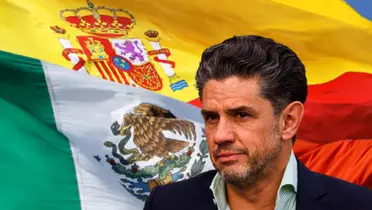 Alejandro Irarragorri y banderas de México y España/Foto Forbes.