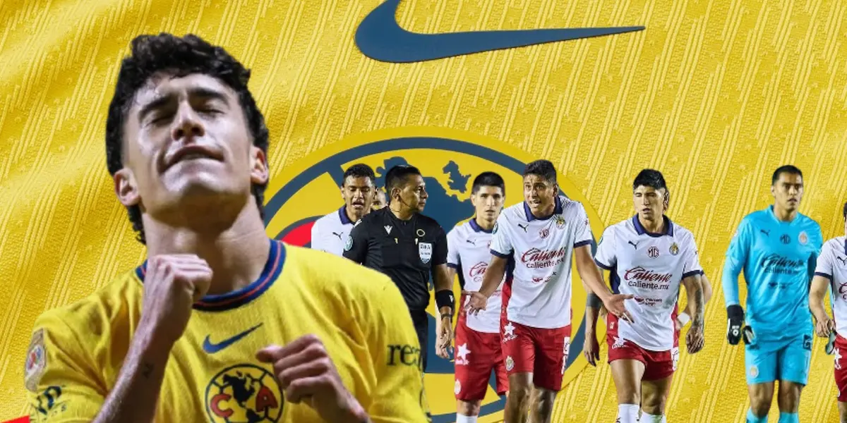 Alejandro Zendejas y jugadores de Chivas/ Foto Ameshop.