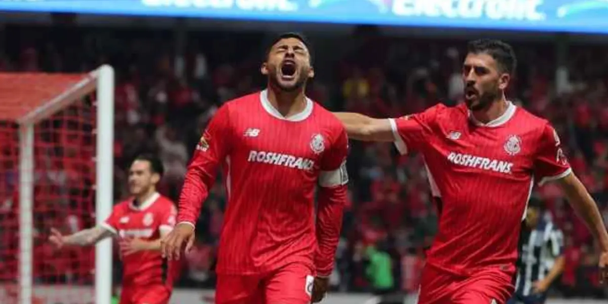 Alexis Vega festejando su gol ante Rayados / FOTO ESPN