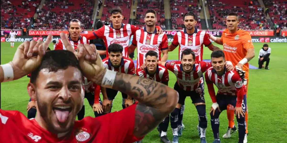 Alexis Vega junto a futbolistas de Chivas / FOTO JAM MEDIA