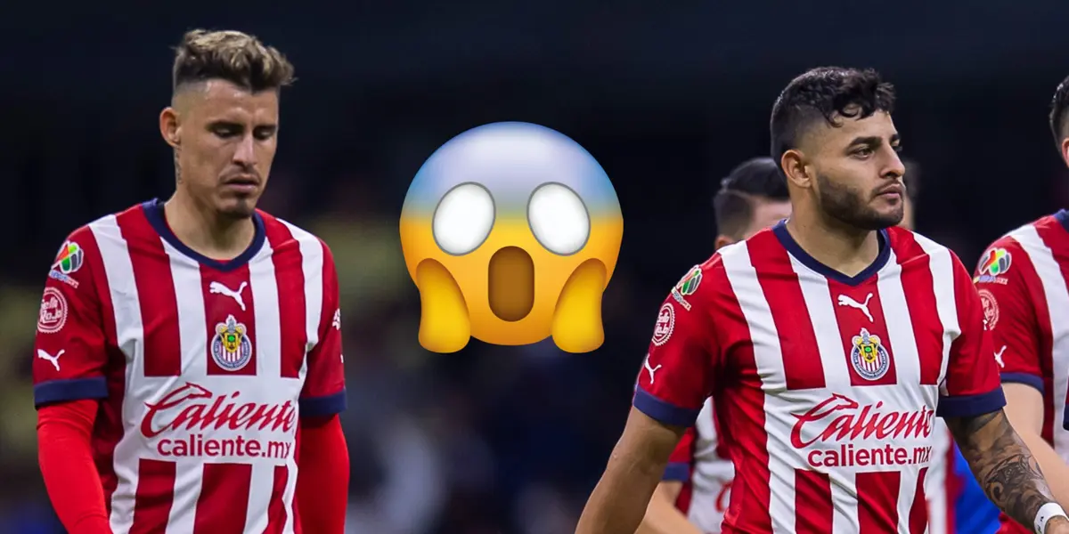 Alexis Vega y Chicote Calderón en partido con Chivas. Foto: Mediotiempo.