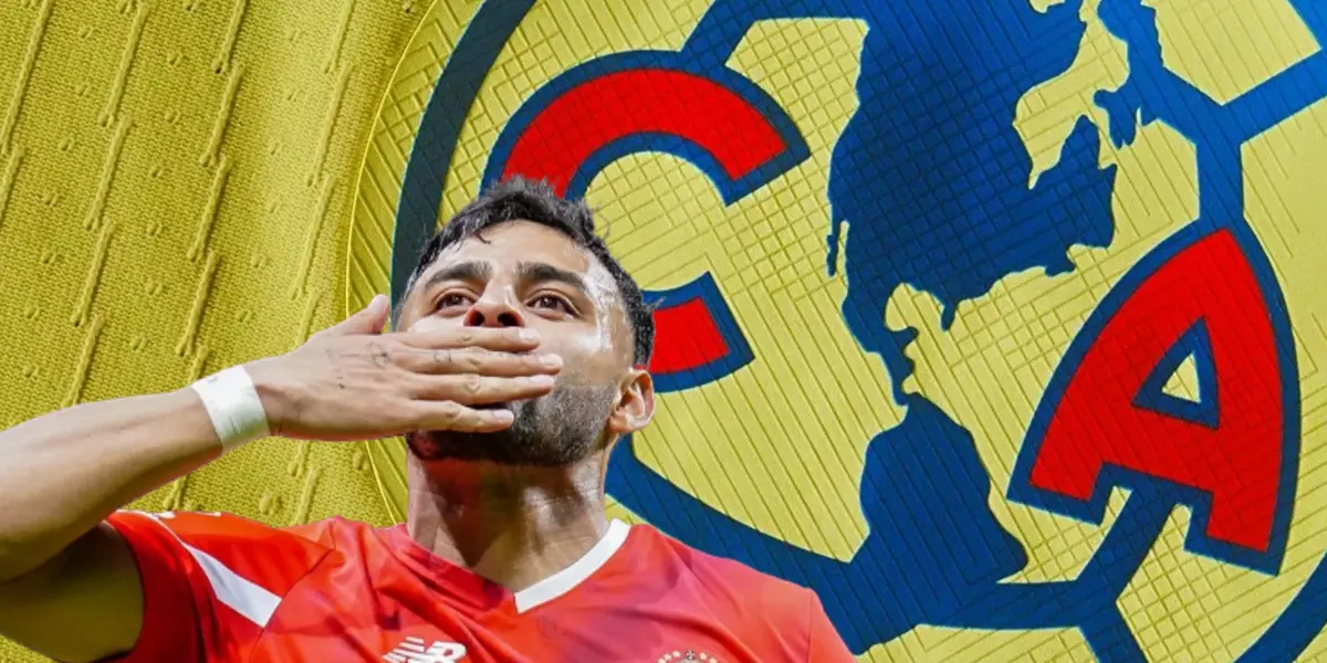 Alexis Vega y escudo del América/ Foto Soy Fútbol.