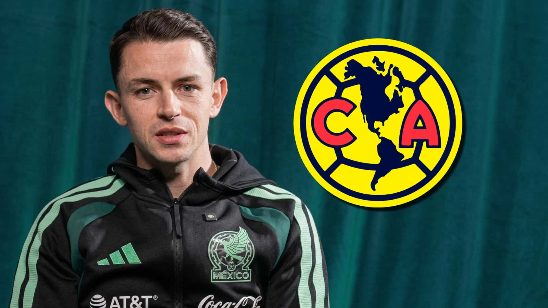 Álvaro Fidalgo en la concentración de la selección mexicana