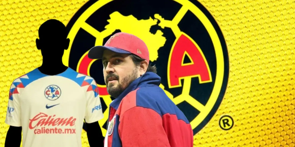 Amaury Vergar junto a jugador incógnito del América / FOTO IMAGO7